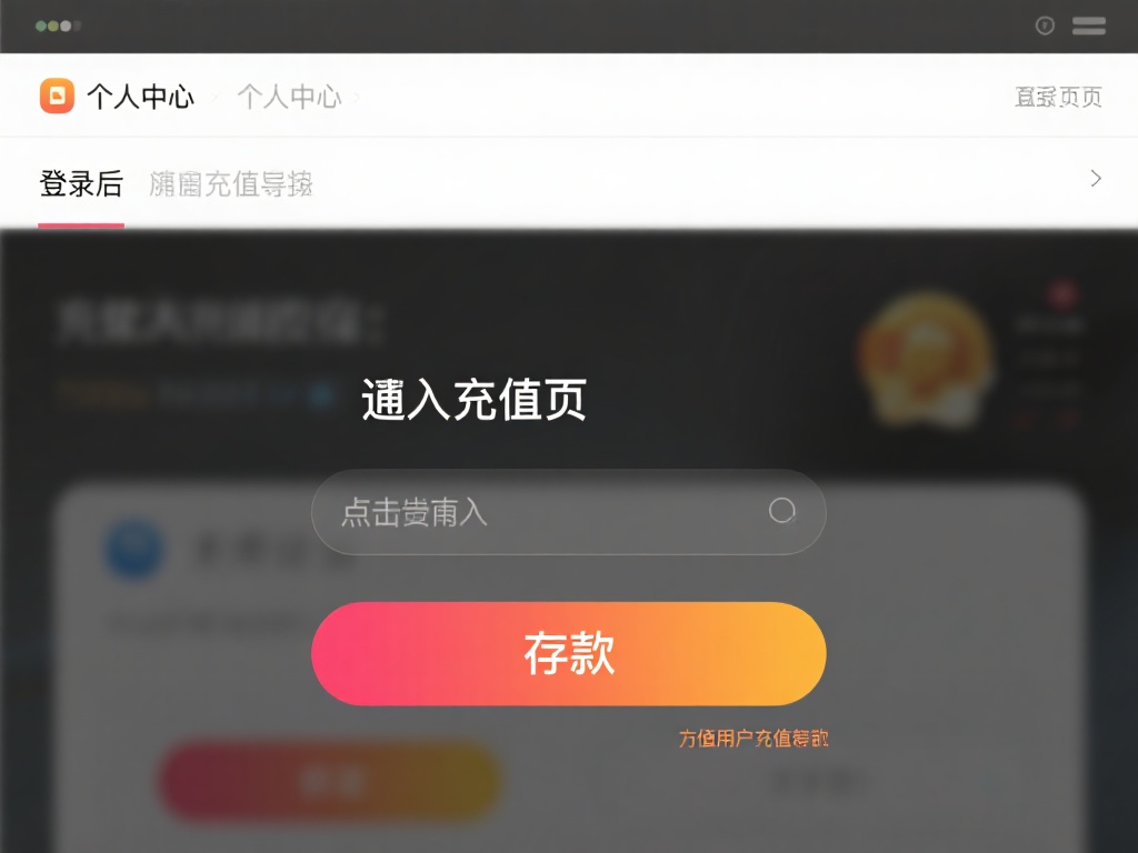 进入充值页面
登录后，在页面顶部或个人中心找到“